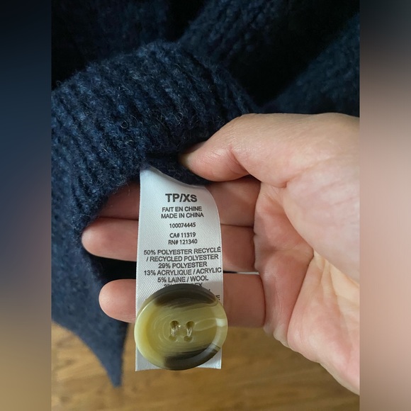 Dynamite Half Button Womens Sweater Blue Size XS Brand New with Tags - Picture 6 of 8